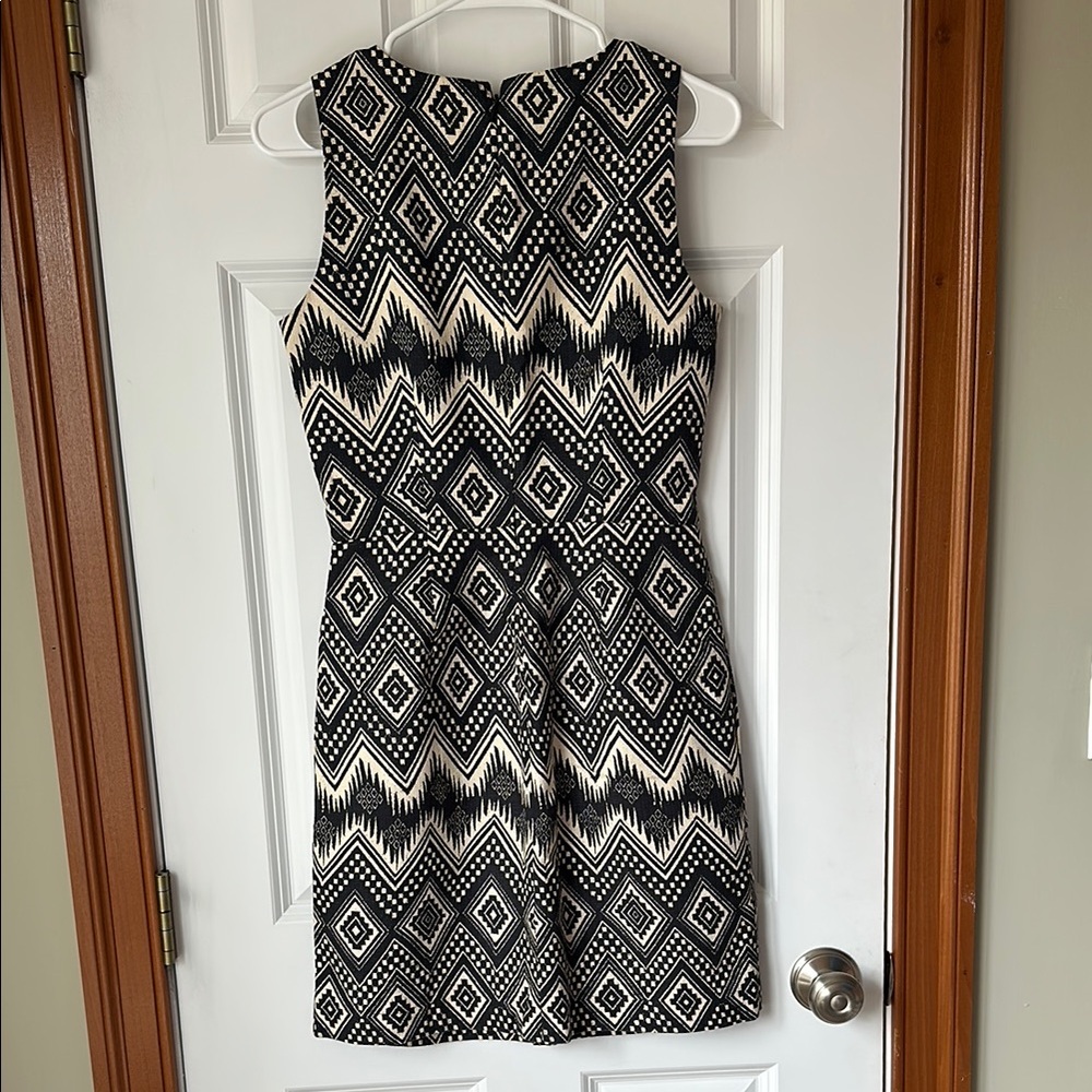 J.Crew Black and White Pattern Dress - Picture 3 of 3